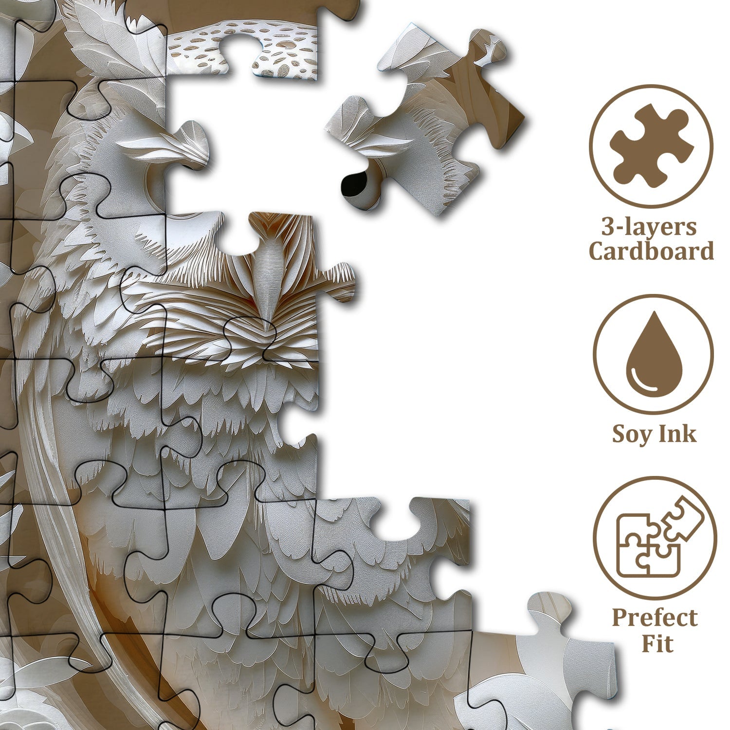 Puzzle de puzzle 3d hibou 1000 pièces