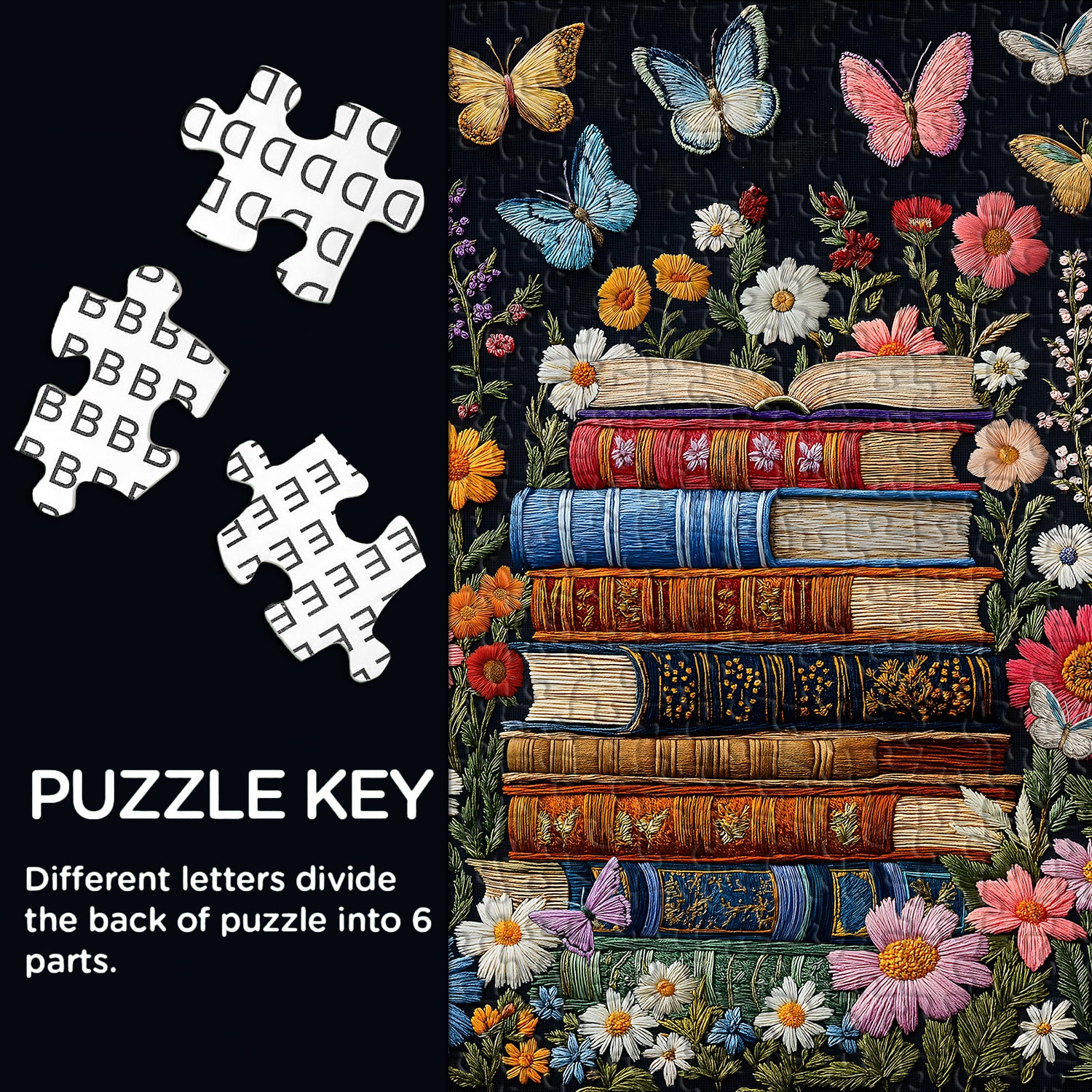 Fleurs et pages puzzles de puzzle 1000 pièces