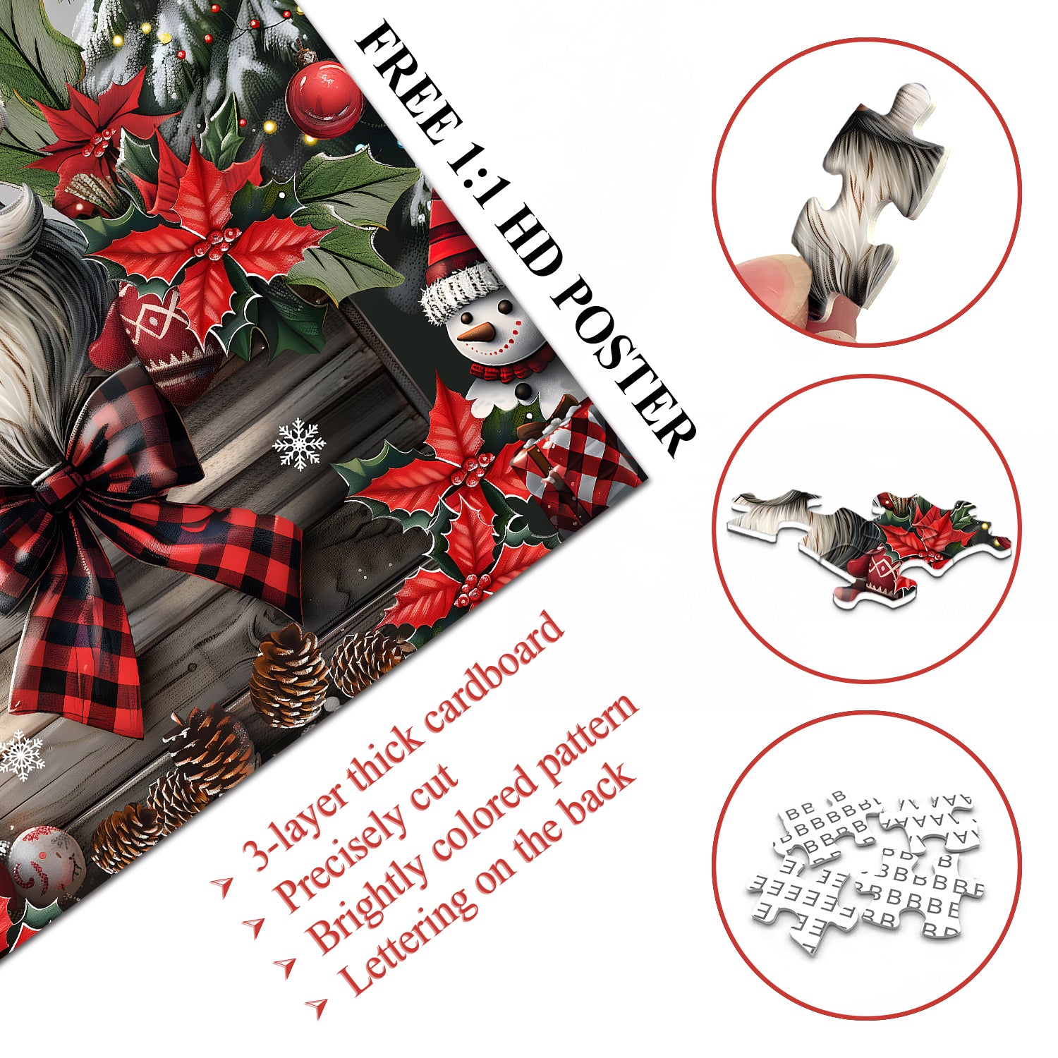 Christmas Gnome Jigsaw Puzzle 1000 Pieces