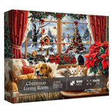 Weihnachts Wohnzimmer Jigsaw Puzzle 1000 Stücke
