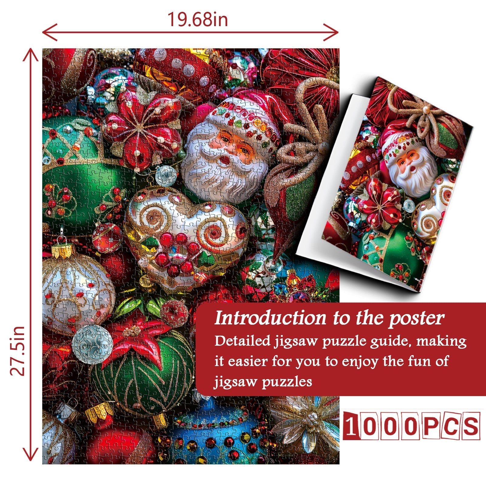 Pezzi di puzzle di memoria di Natale 1000 pezzi