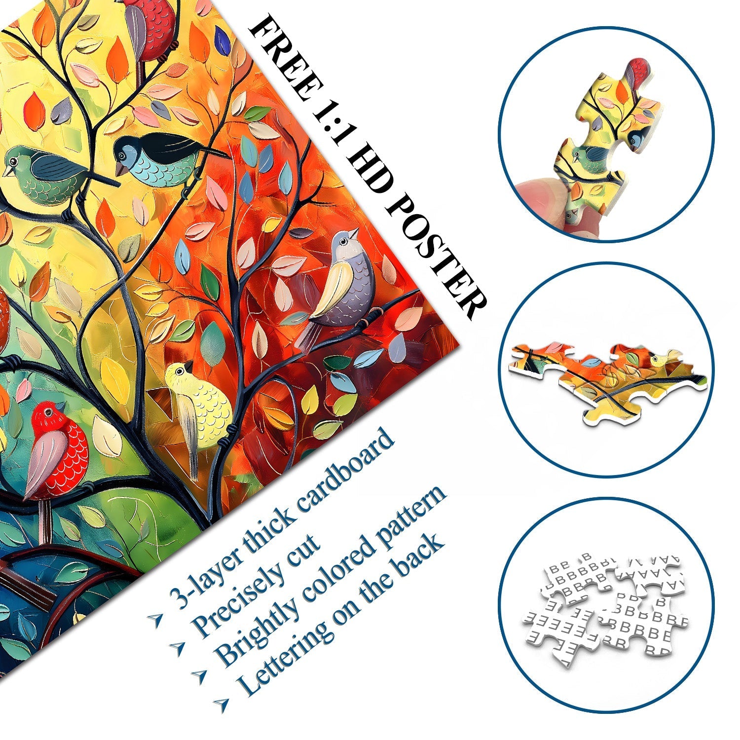 Blooming Flock Jigsaw Puzzle 1000 pièces