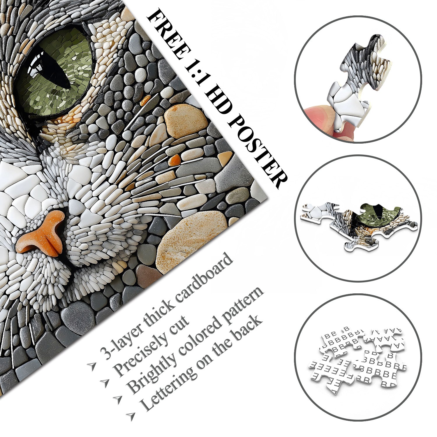 PEBBLE CAT CAT PUZILI 1000 pezzo