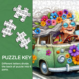 Banny’s Flower Van Jigsaw Entra 1000 pezzi