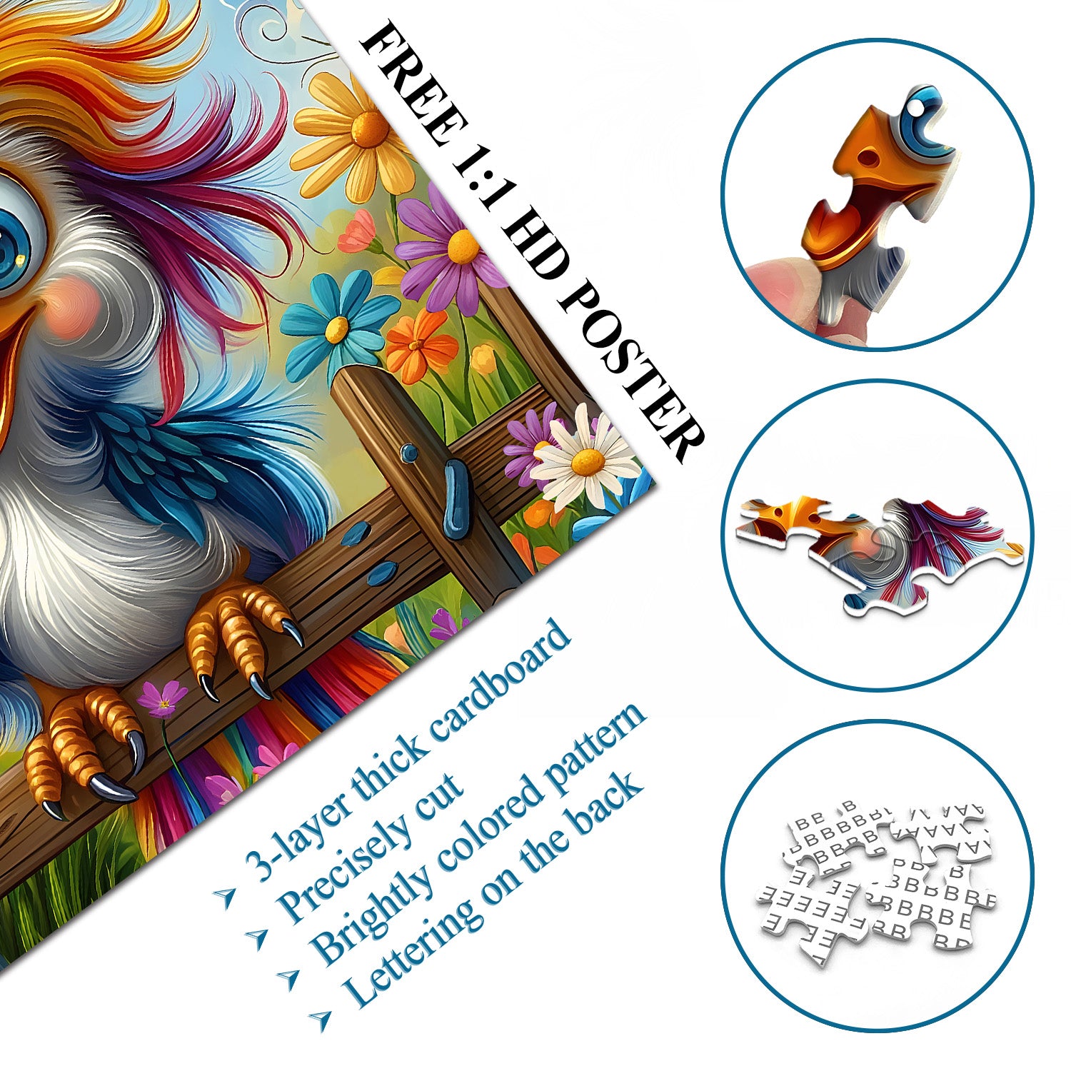 Puzzle puzzle per frenesia psichedelica 1000 pezzi