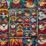 Ghirlande per animali natalizi puzzle puzzle 1000 pezzi