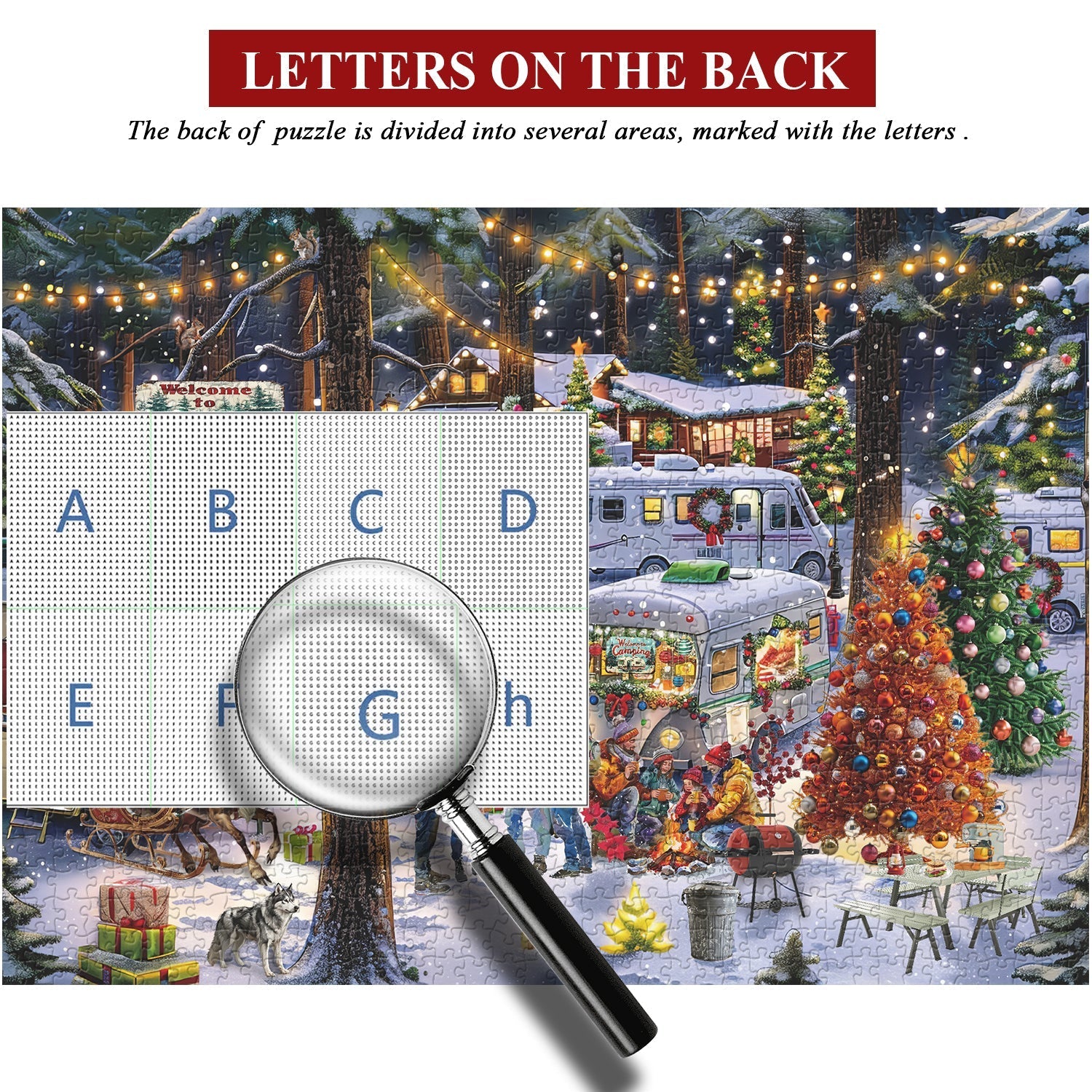 Puzzle da campeggio di Natale 1000 pezzi