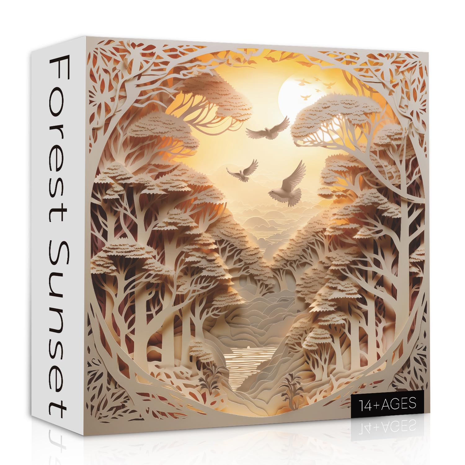 3d Forest Sunset Puzzle Puzzle 1000 pièces