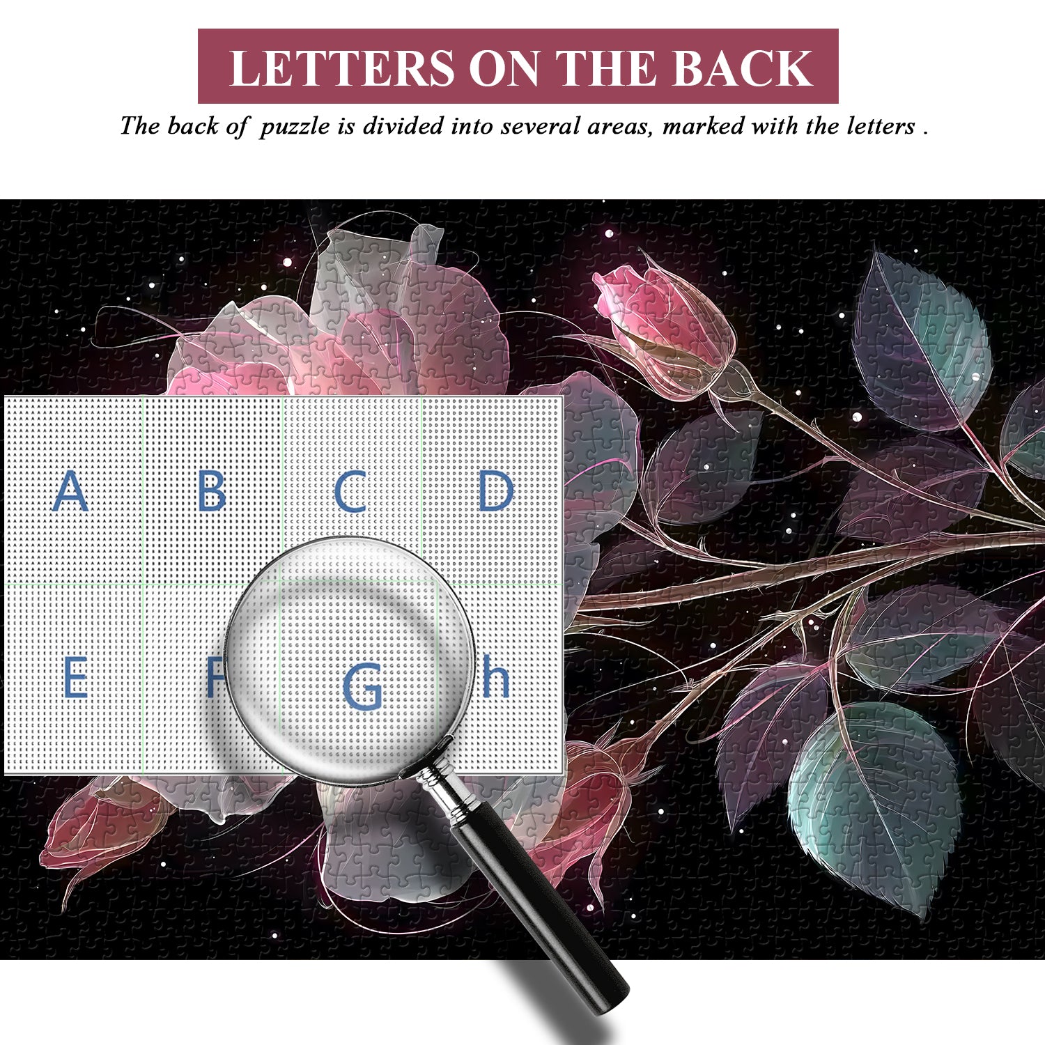 Regentropfen Rose Jigsaw Rätsel 1000 Stücke