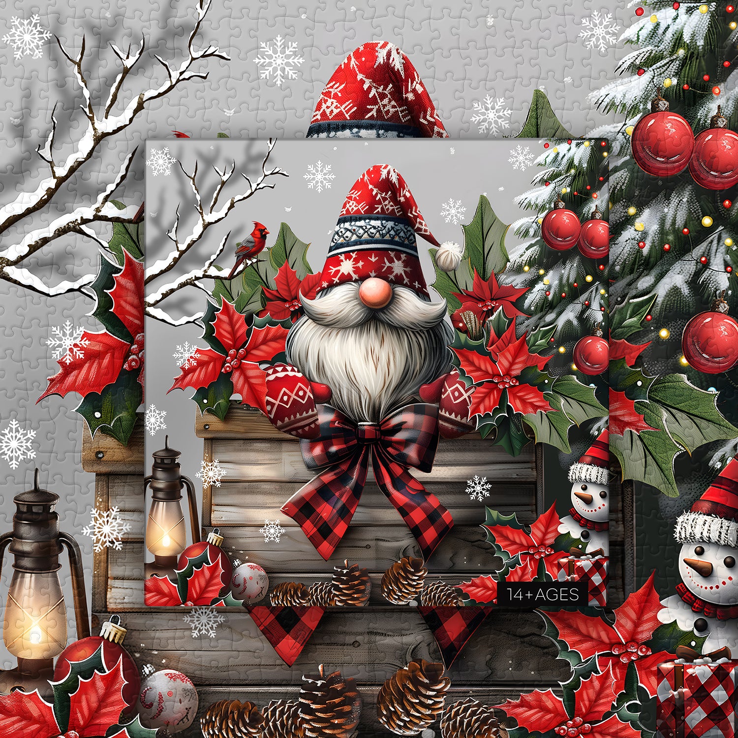 Christmas Gnome Jigsaw Puzzle 1000 Pieces