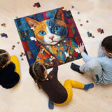 Patchwork -Katzen -Puzzles 1000 Stücke