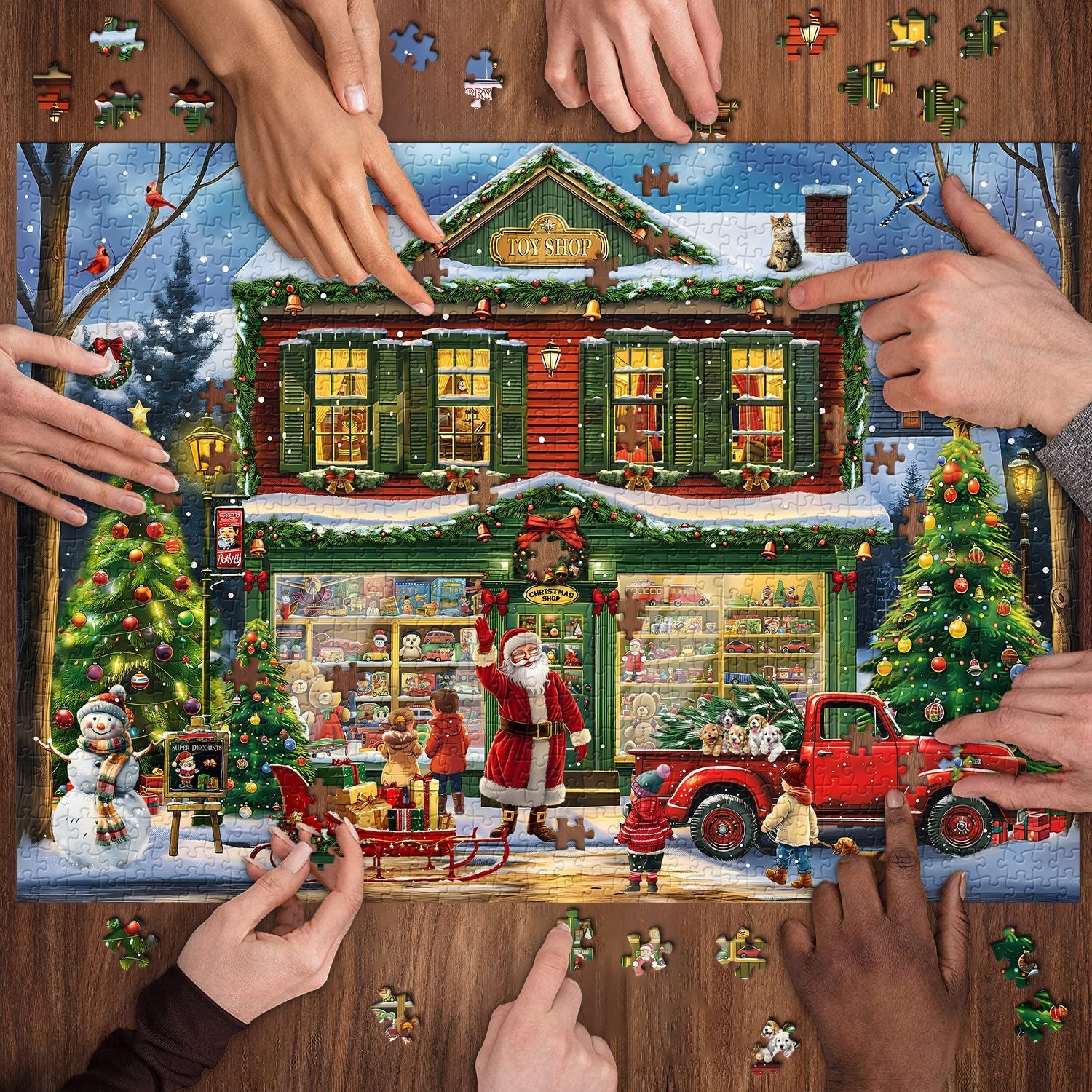 Weihnachtsspielzeuggeschäft Jigsaw Puzzle 1000 Stücke
