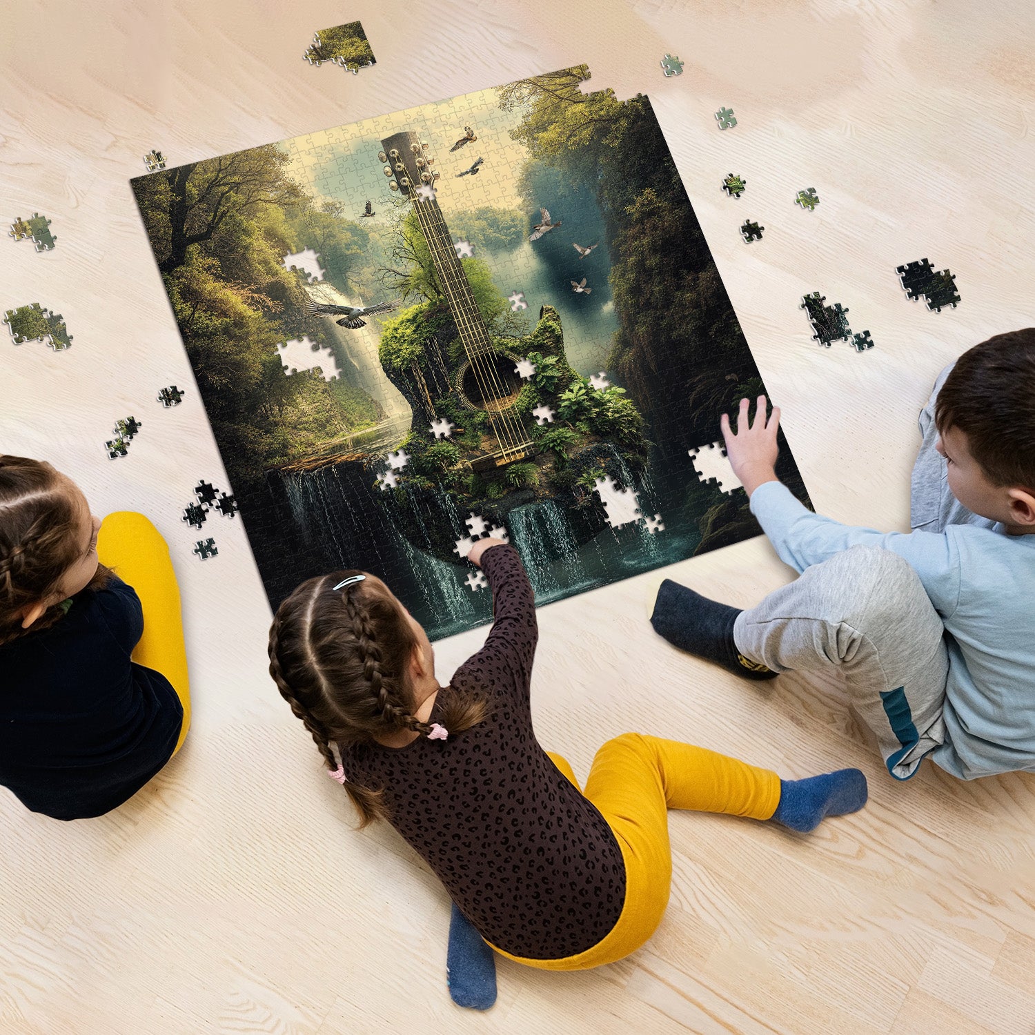 Puzzle a corda di foresta puzzle 1000 pezzi