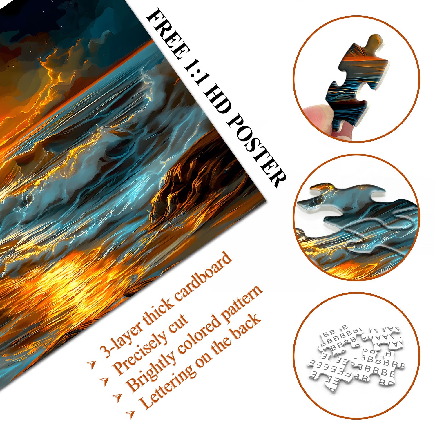 Puzzle puzzle per frenesia psichedelica 1000 pezzi