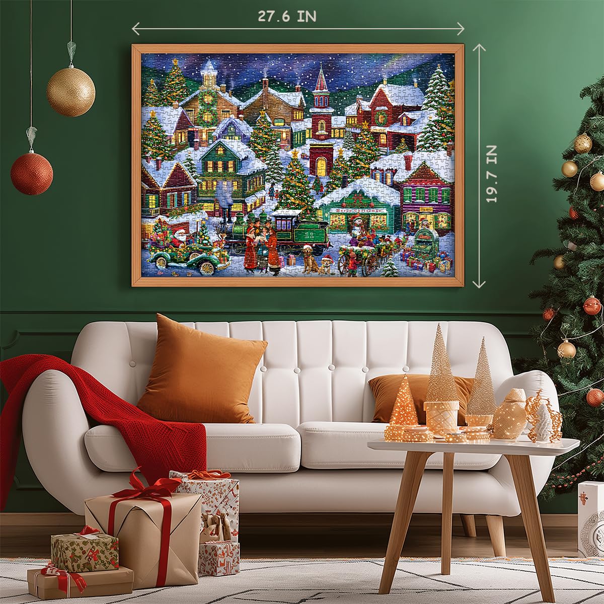 Calendario per l'avvento di Natale Gioioso di Natale PUZLE 1000 pezzi