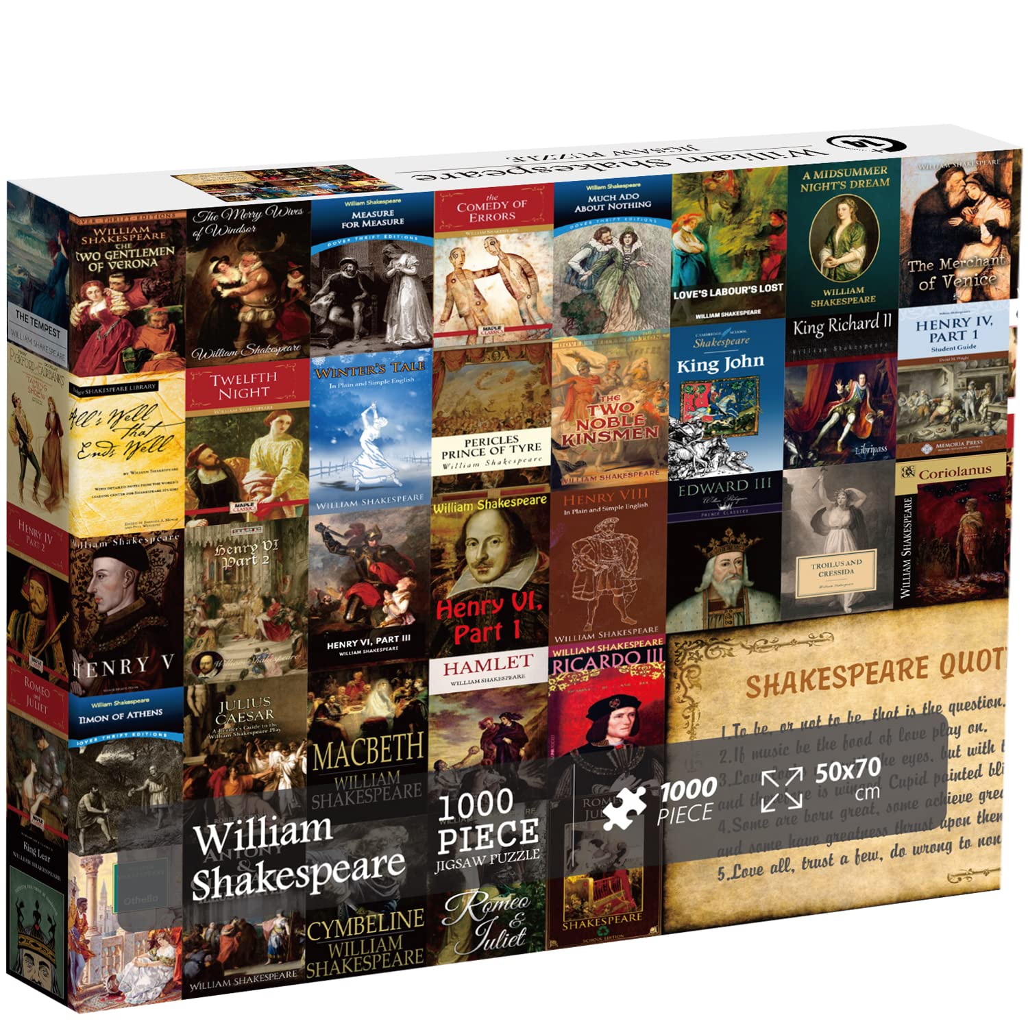 Shakespeare livre puzzle de puzzle 1000 pièces