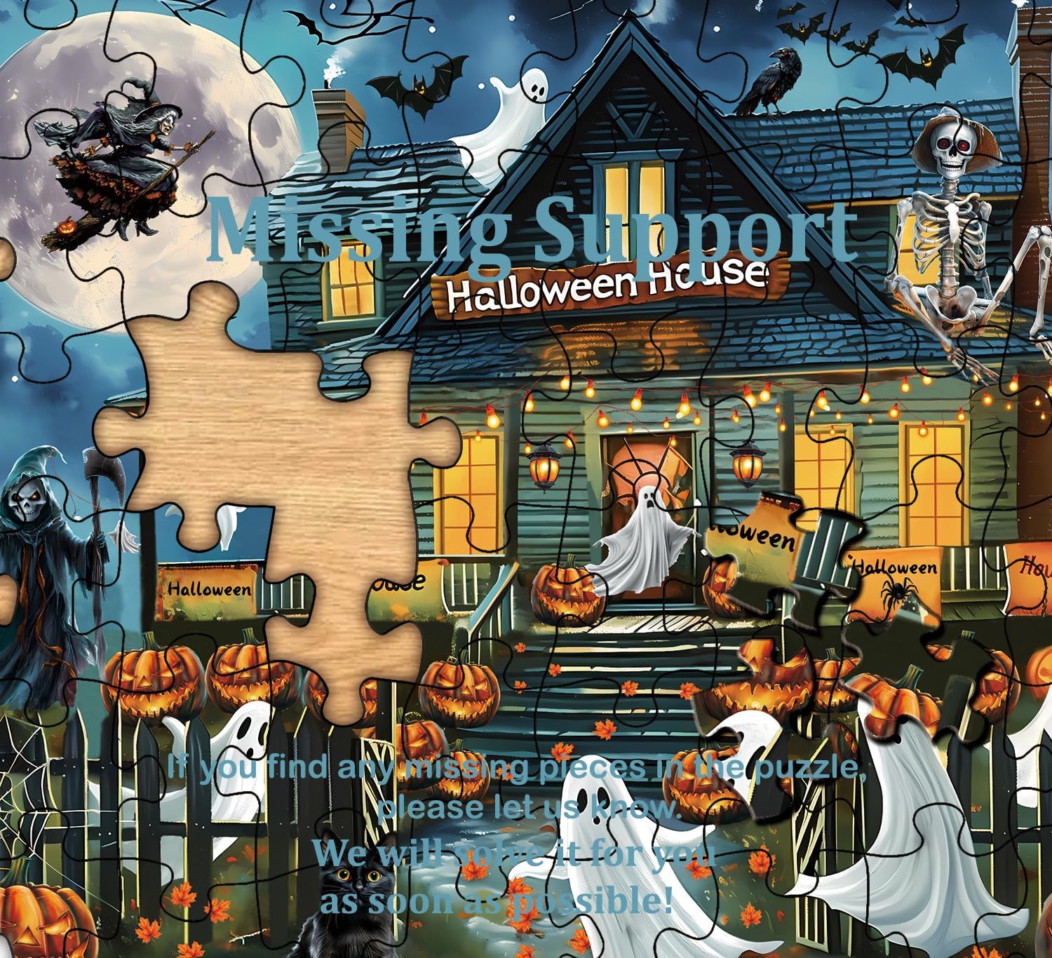 Halloween Hanted House Puzzle 1000 pièces