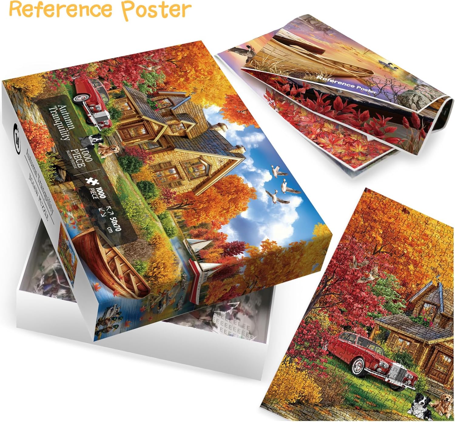 Herbst -Ruhepuzzle 1000 Teile