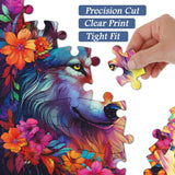Lupo e fiori puzzle puzzle 1000 pezzi