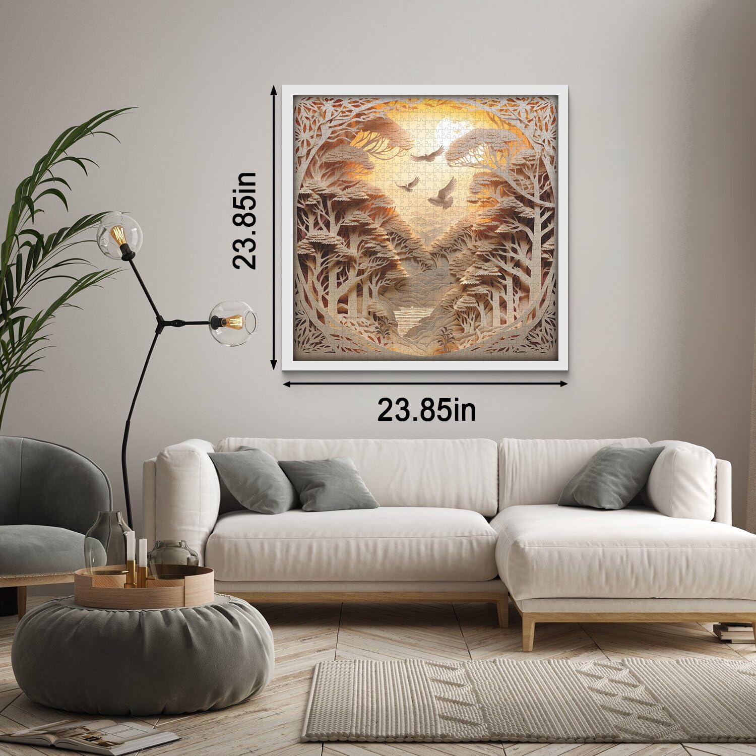3d Forest Sunset Puzzle Puzzle 1000 pièces
