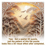 3d Forest Sunset Puzzle Puzzle 1000 pièces