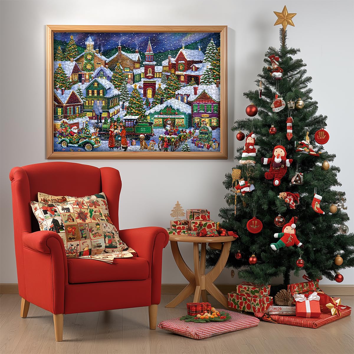 Calendario per l'avvento di Natale Gioioso di Natale PUZLE 1000 pezzi