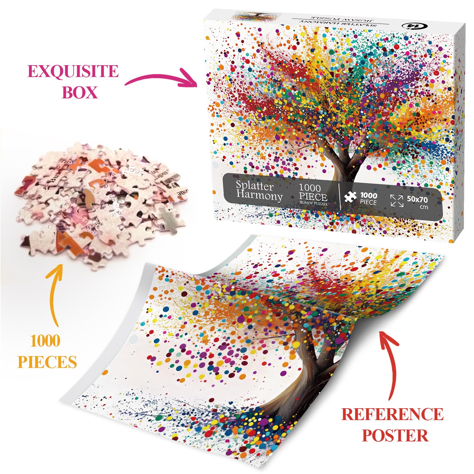 Éclaboussure harmonie puzzle 1000 pièces