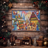 Happy Christmas Street Jigsaw Puzzle 1000 pezzi