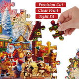 Happy Christmas Street Jigsaw Puzzle 1000 pezzi
