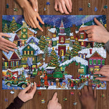 Calendario per l'avvento di Natale Gioioso di Natale PUZLE 1000 pezzi