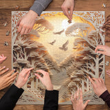 3d Forest Sunset Puzzle Puzzle 1000 pièces