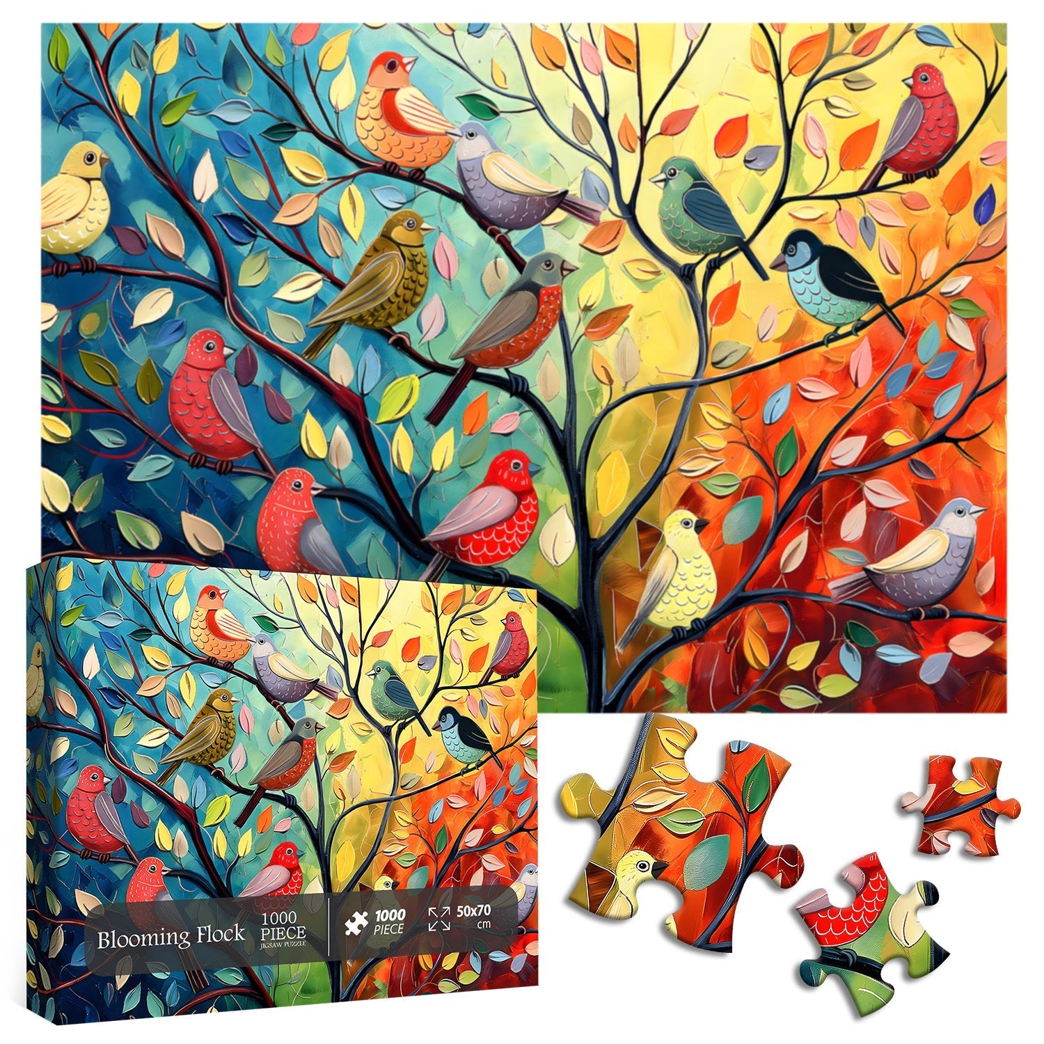 Blooming Flock Jigsaw Puzzle 1000 pièces