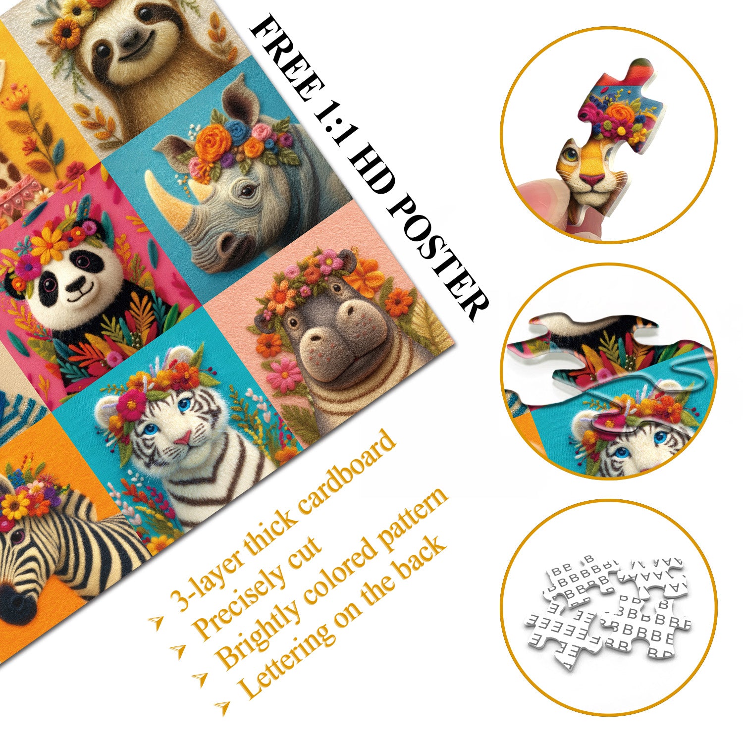 Puzzle puzzle per frenesia psichedelica 1000 pezzi