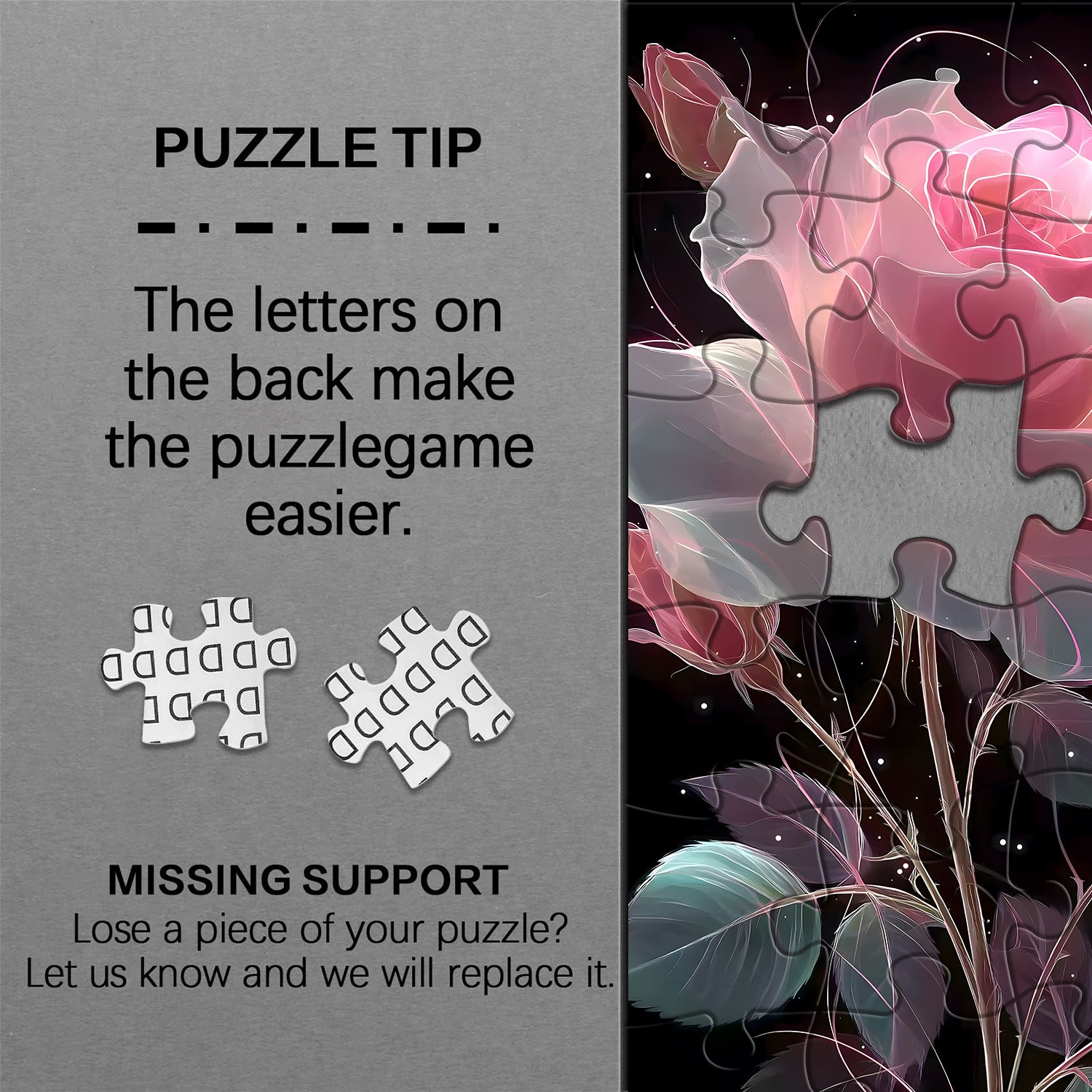 Regentropfen Rose Jigsaw Rätsel 1000 Stücke