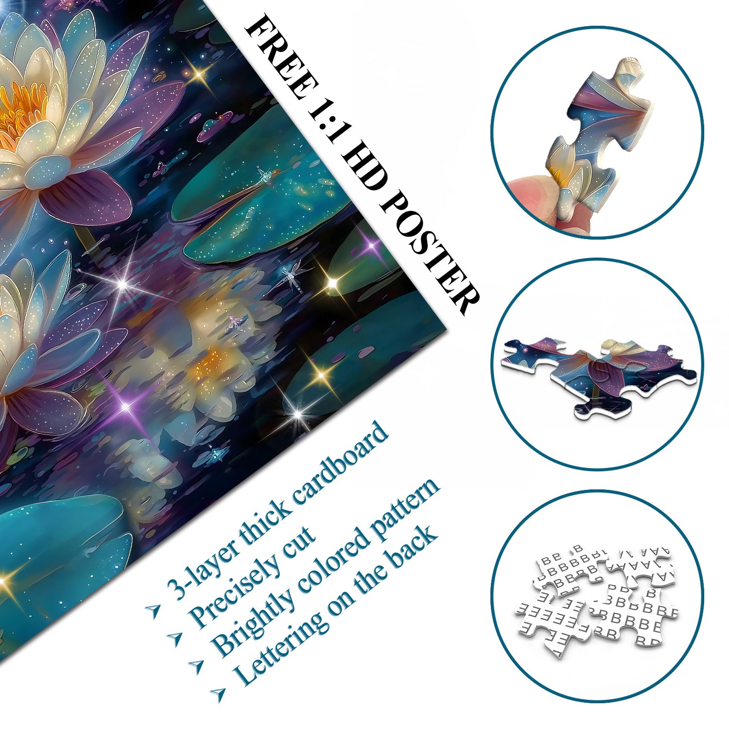 Chapapier floral puzzle 1000 pièces