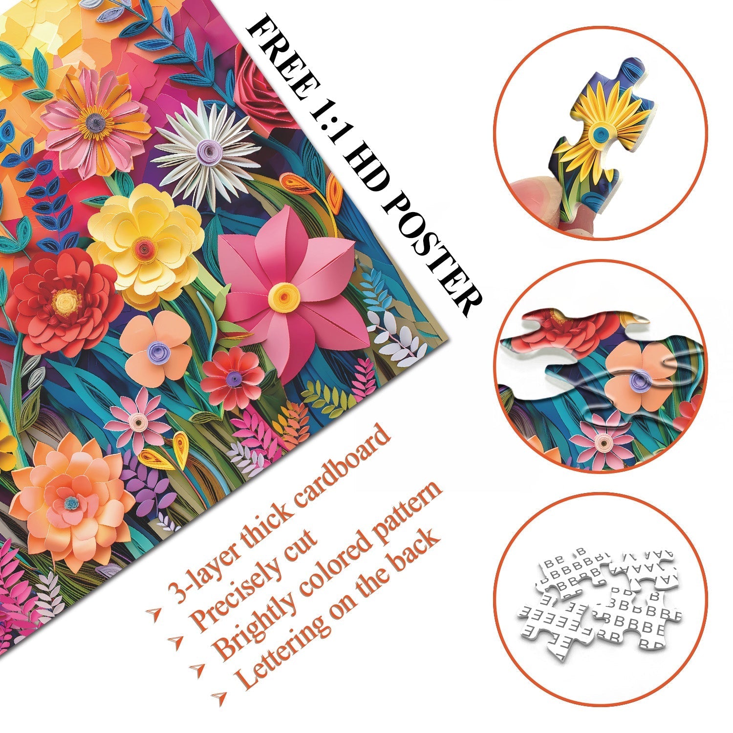 Puzzle colorato puzzle 1000 pezzi