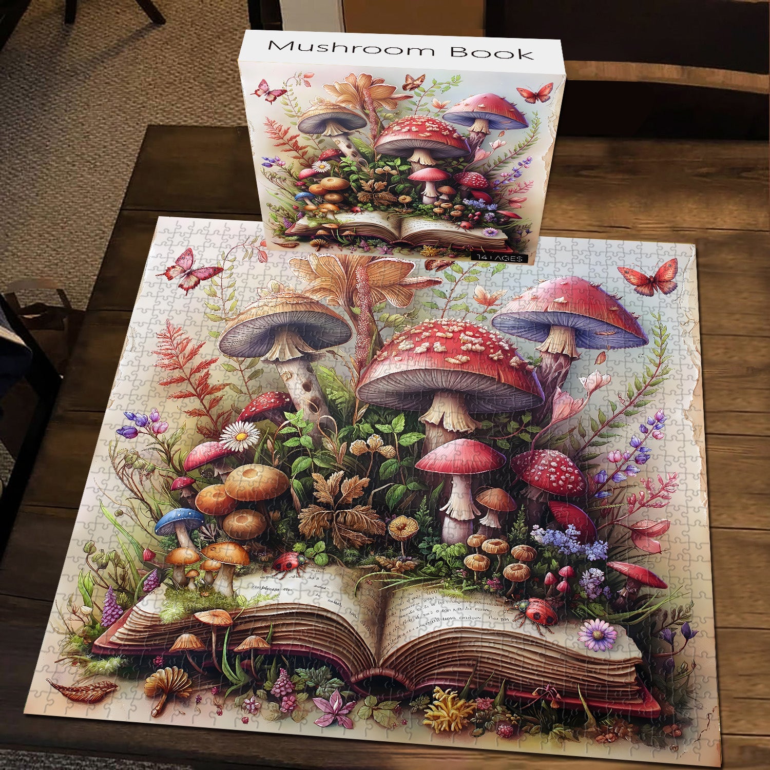 Livre de champignons Puzzle 1000 pièces 1000 pièces