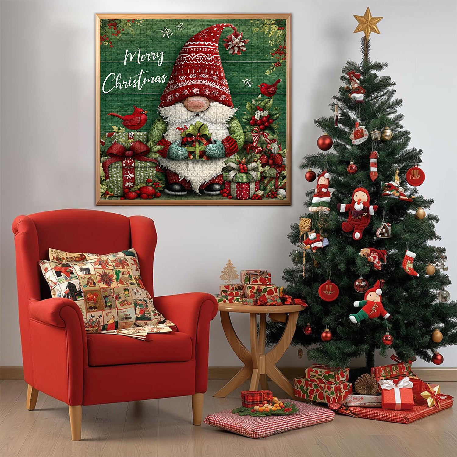 Christmas Gnome Jigsaw Puzzle 1000 Pieces