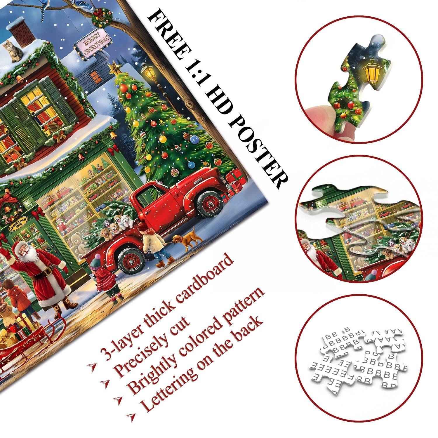 Weihnachtsspielzeuggeschäft Jigsaw Puzzle 1000 Stücke