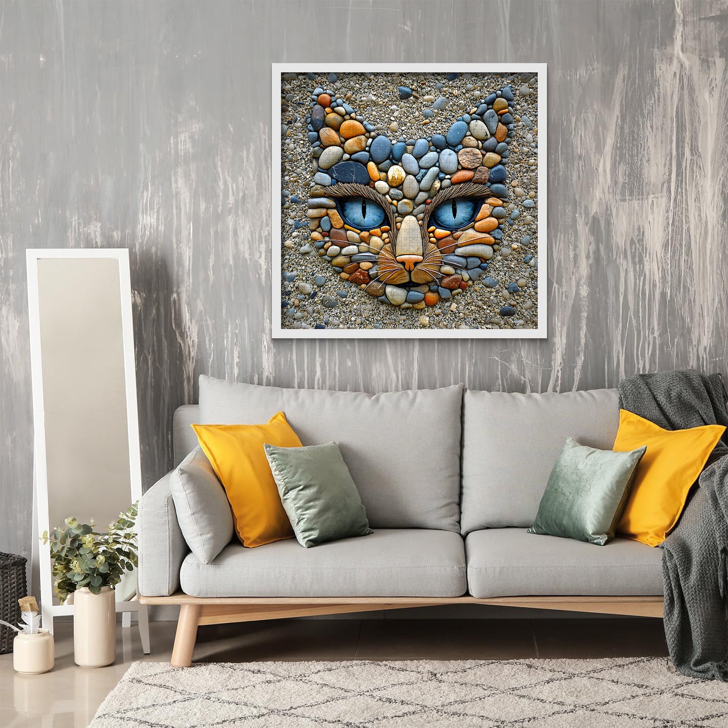 Puzzle gatto in pietra puzzle 1000 pezzi