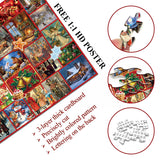ILLUSTRAZIONE DI ILLUSTRAZIONE AVVENTIVO CALENDARIO AVVENTI PUALLE 1000 pezzi