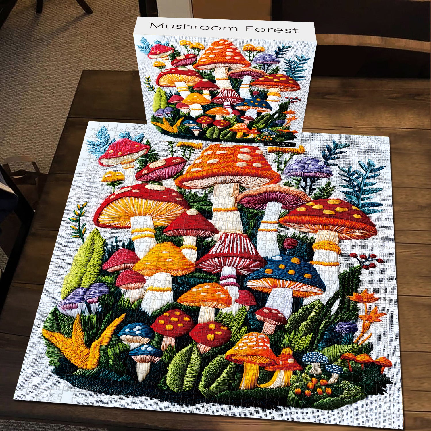 Puzzle de puzzle de la forêt de champignons 1000 pièces