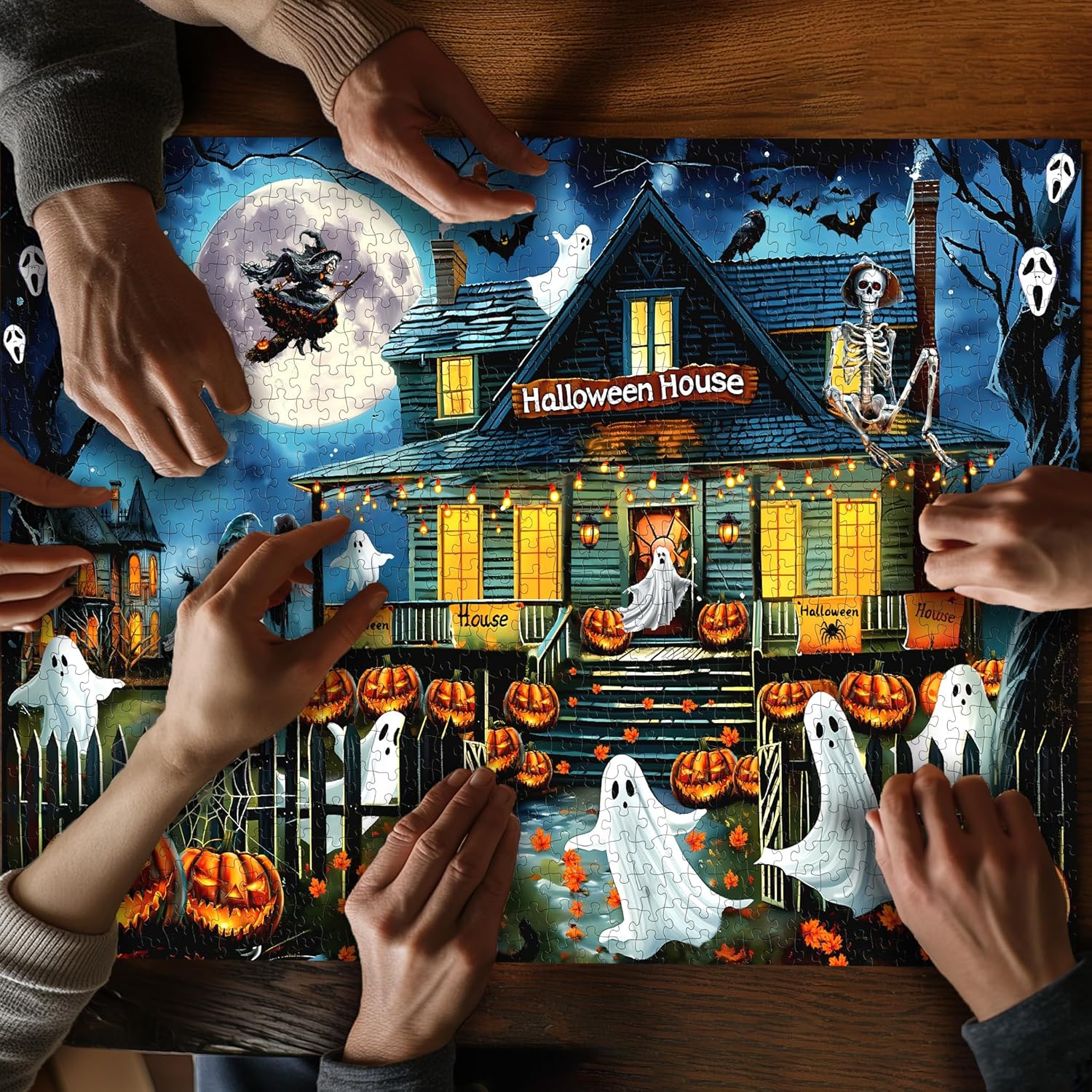 Halloween Hanted House Puzzle 1000 pièces