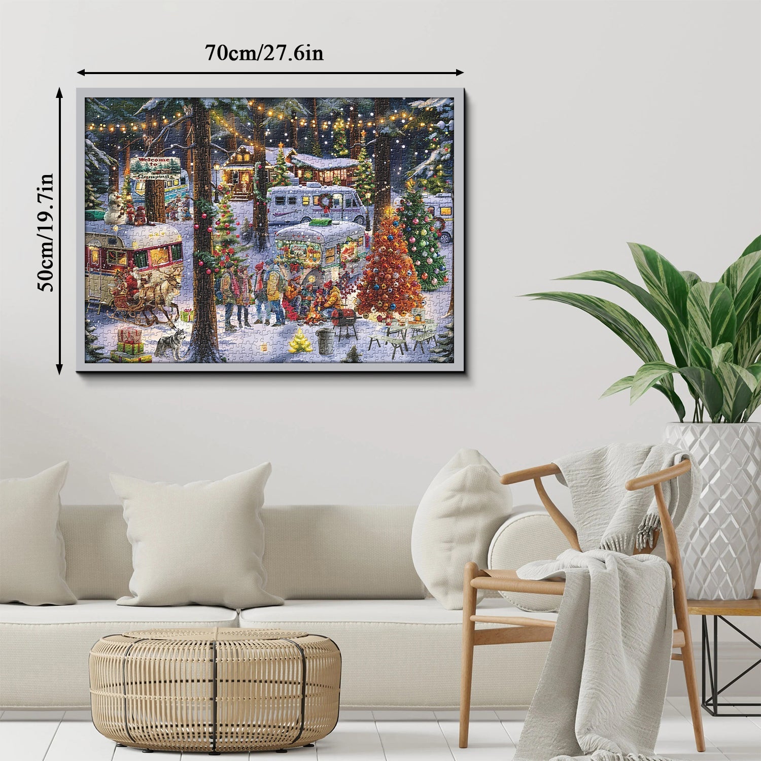 Puzzle da campeggio di Natale 1000 pezzi