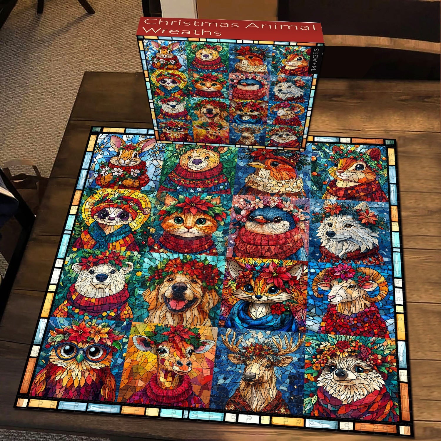 Ghirlande per animali natalizi puzzle puzzle 1000 pezzi