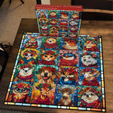 Ghirlande per animali natalizi puzzle puzzle 1000 pezzi