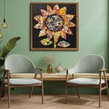 Pulsante girasole puzzle puzzle 1000 pezzi
