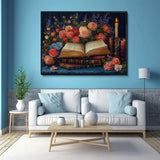 Libros y flores Rompecabezas Puzzle 1000 piezas