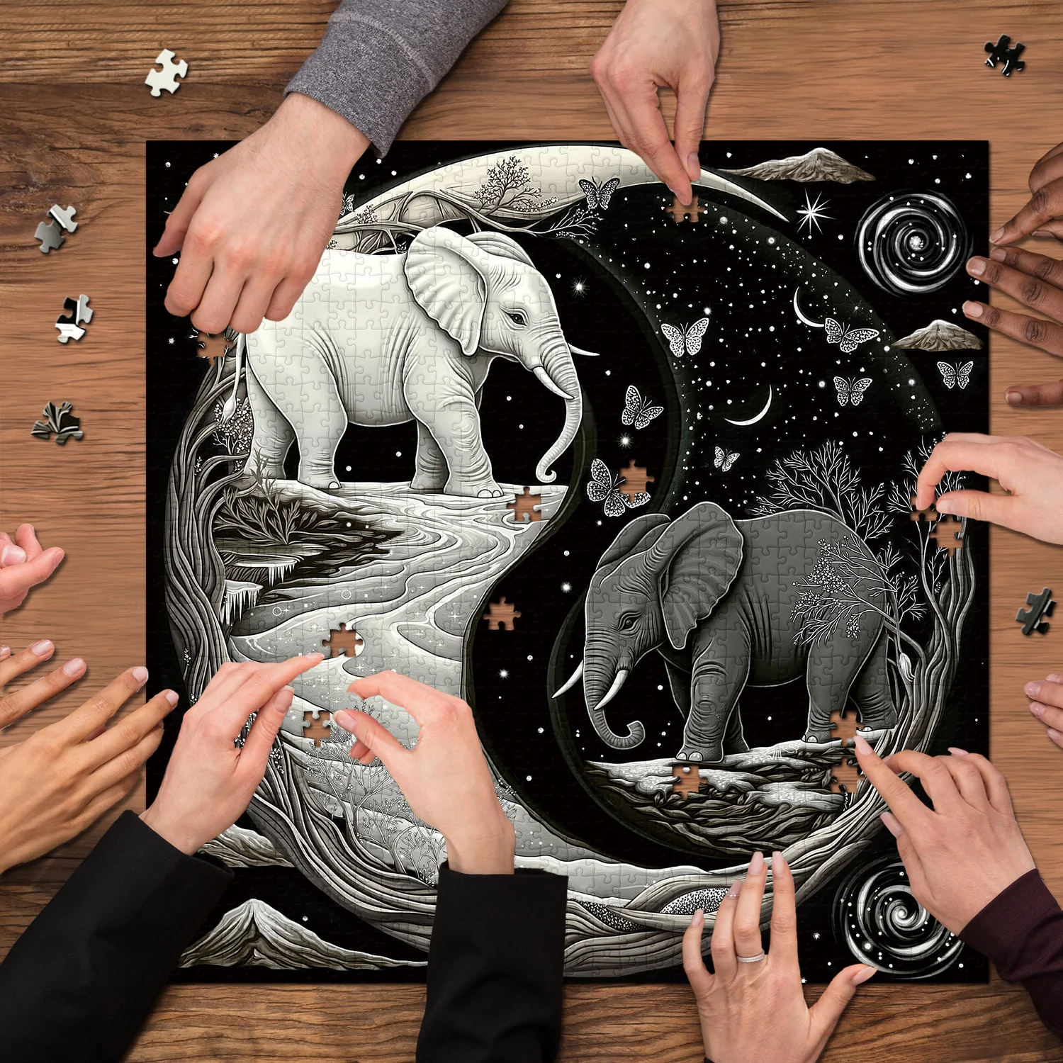 Elefants Reise Puzzle 1000 Stücke