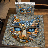Puzzle gatto in pietra puzzle 1000 pezzi
